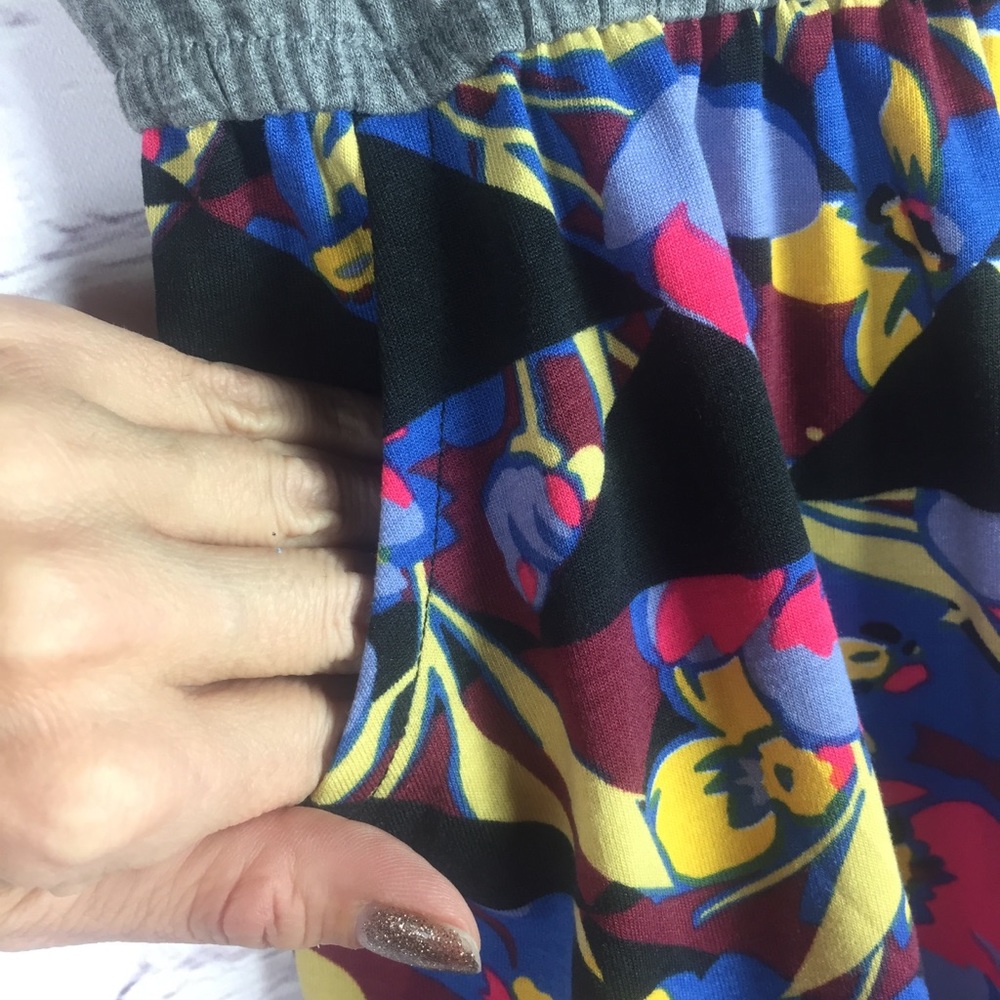 SOFT Girl’s Mae dress with pockets, 2 toned print - Picture 5 of 8